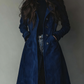 Κομψό, casual και ρετρό σουέτ trench coat